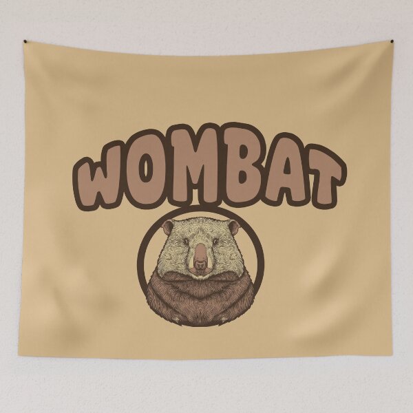 Item preview, wombat animal illustration designed and sold by La Loca.