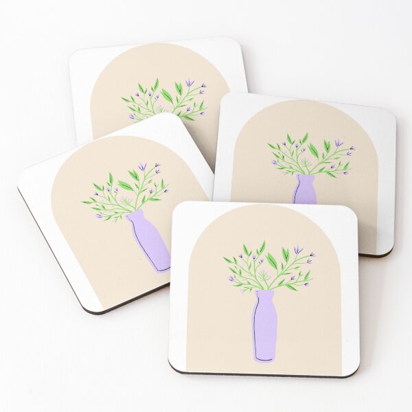 Item preview, Violet vase with  flowers designed and sold by AnahisRose.