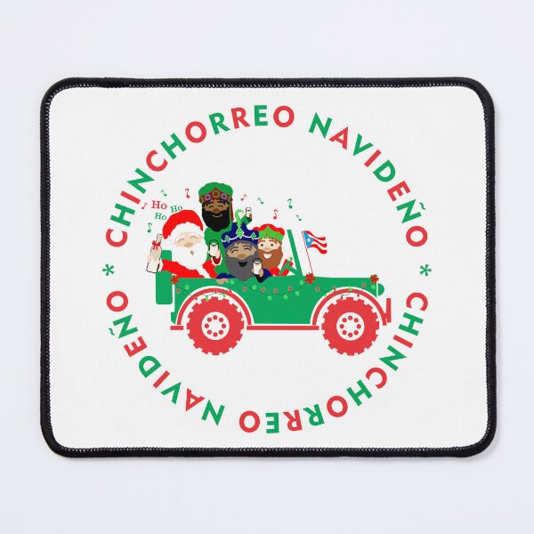 Item preview, Puerto Rico Christmas Chinchorreo Coquito Santa Three Kings Red & Green Boricua Flag designed and sold by byDarling.