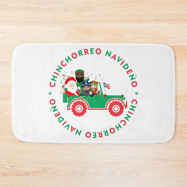 Item preview, Puerto Rico Christmas Chinchorreo Coquito Santa Three Kings Red & Green Boricua Flag designed and sold by byDarling.