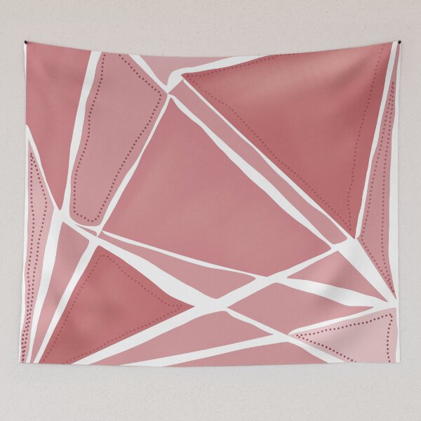 Item preview, Abstract red geometry monochrome designed and sold by Doodlehomeshop.