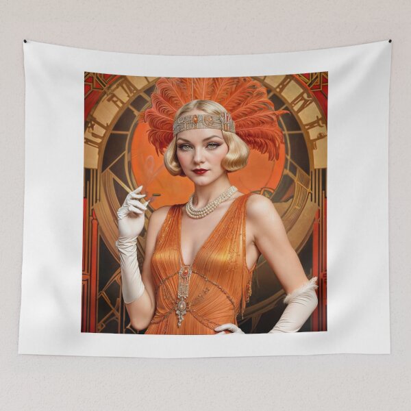 Item preview, Wall Art - Vintage Art Deco Girl #1 - Large designed and sold by ForeverPrintsOK.