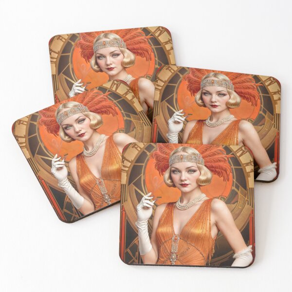 Item preview, Wall Art - Vintage Art Deco Girl #1 - Large designed and sold by ForeverPrintsOK.