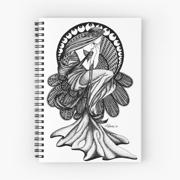 Item preview, Contemplation Zentangle Doodle Art Design designed and sold by AmberEchoCreates.