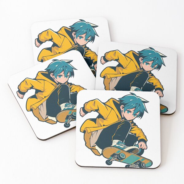 Item preview, Skateboarder Anime Pop Art Style designed and sold by artofuniverse.