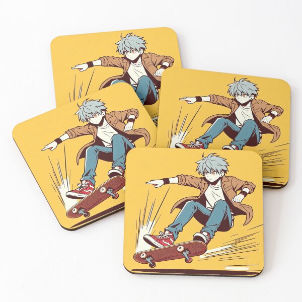 Item preview, Skateboarder Anime Pop Art Style designed and sold by artofuniverse.