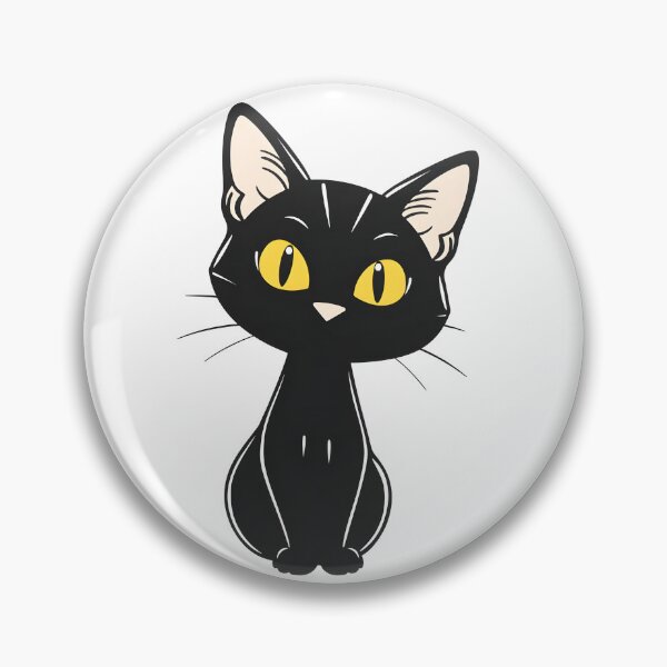 Item preview, Coquette Black Cat in Line Art Style designed and sold by Quirkhive.