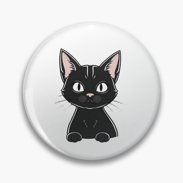 Item preview, Coquette Black Cat in Line Art Style designed and sold by Quirkhive.