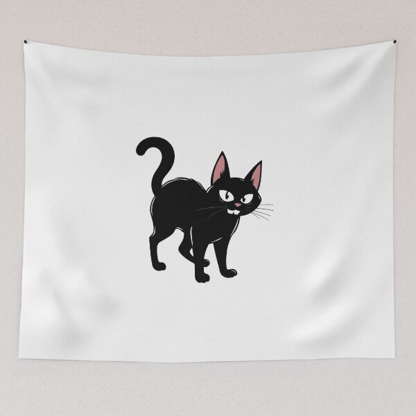 Item preview, Black Cat Silhouette in Quirky Poses designed and sold by Quirkhive.