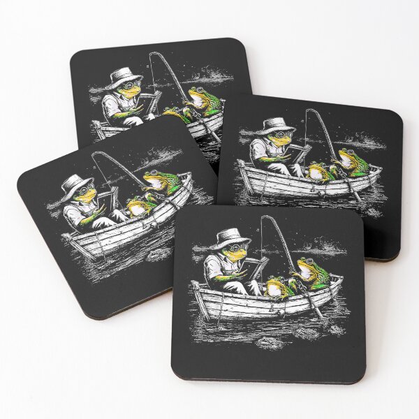 Item preview, Fishing Vintage Book Frog Reading designed and sold by AddlPoolart.