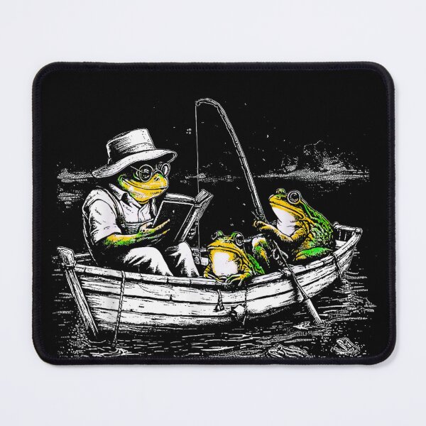 Item preview, Fishing Vintage Book Frog Reading designed and sold by AddlPoolart.