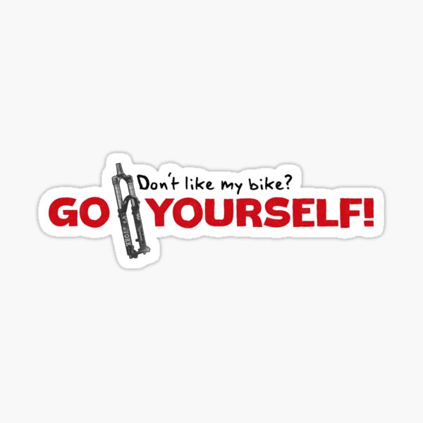 Mountain Bike "Go Fork Yourself" Sticker