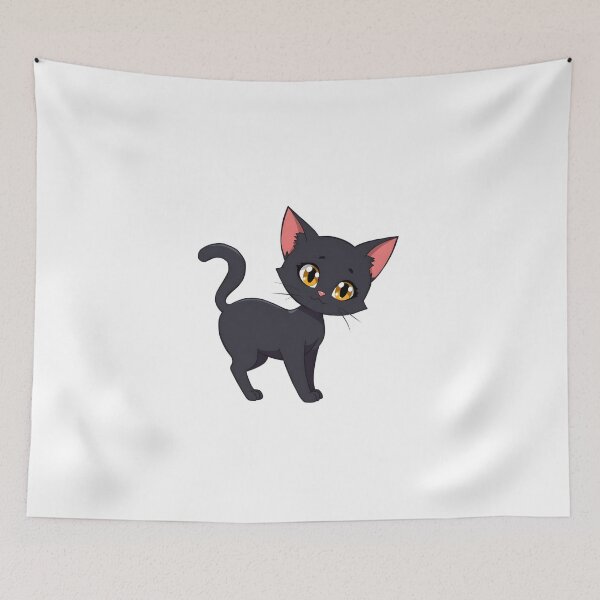 Item preview, The Curious Black Cat designed and sold by Quirkhive.