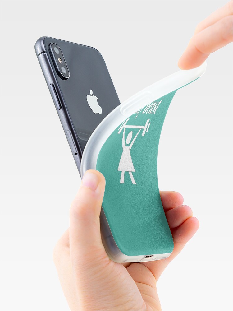 Alternate view of Lady beast, a strong powerful woman that lifts iPhone Case
