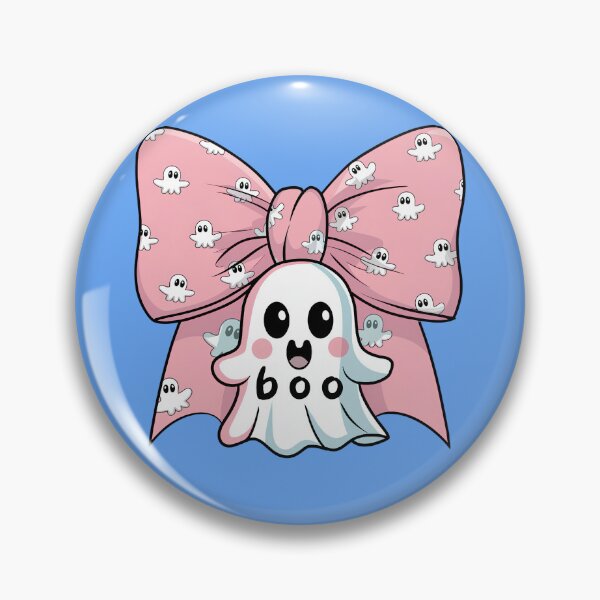 Item preview, Cute Pink Ghost Bow Coquette Halloween Funny Gifts designed and sold by SophiaKoorArt.