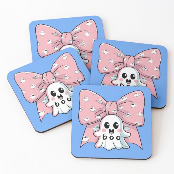 Item preview, Cute Pink Ghost Bow Coquette Halloween Funny Gifts designed and sold by SophiaKoorArt.