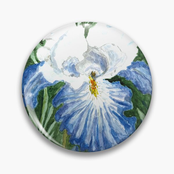 Item preview, Blue and White Iris Painting designed and sold by Betty Mackey.