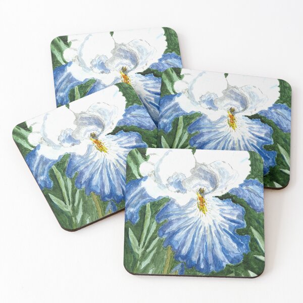 Item preview, Blue and White Iris Painting designed and sold by Betty Mackey.