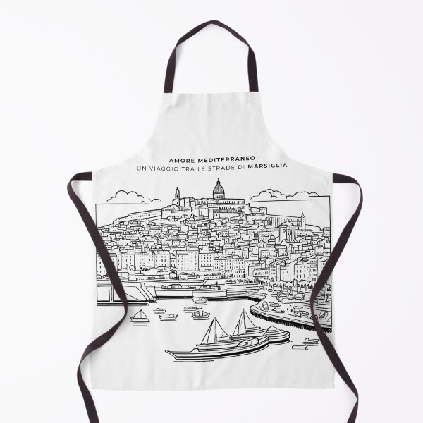 Item preview, Marseille city - Black and white drawing designed and sold by vitrar.