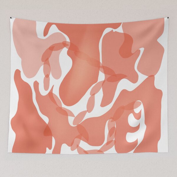Item preview, Abstract random doodle pattern orange designed and sold by Doodlehomeshop.