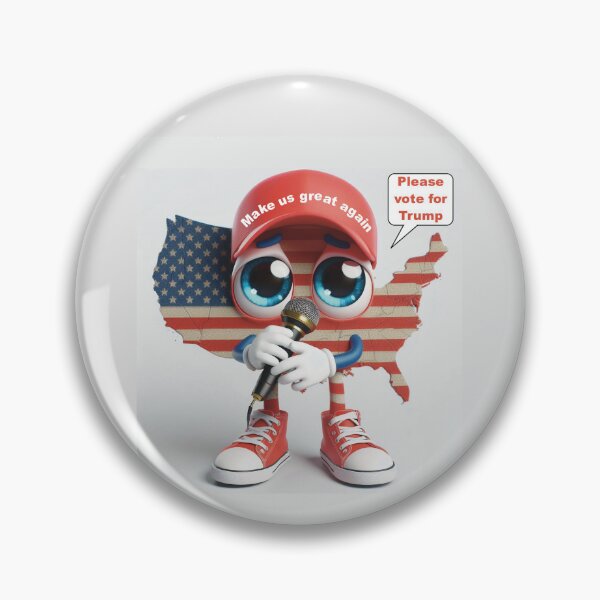 Item preview, Trump 2024 American flag with red hat designed and sold by PerpetualPaths.