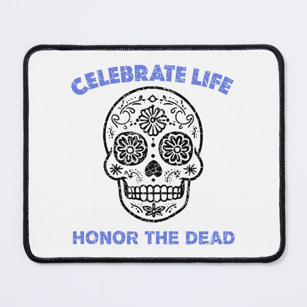 Item preview, Sugar Skull (Distressed with Blue Lettering) designed and sold by VelvetRoom.