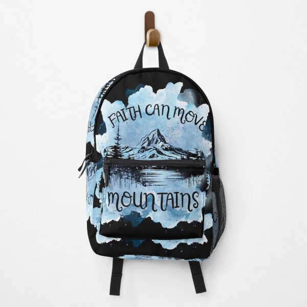 Item preview, Faith Can Move Mountains (Blue) designed and sold by BLTeesNmore.
