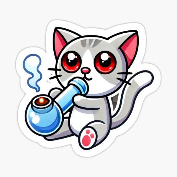 Artikel-Vorschau von Katze raucht eine Bong, designt und verkauft von Kamil Chojnacki.