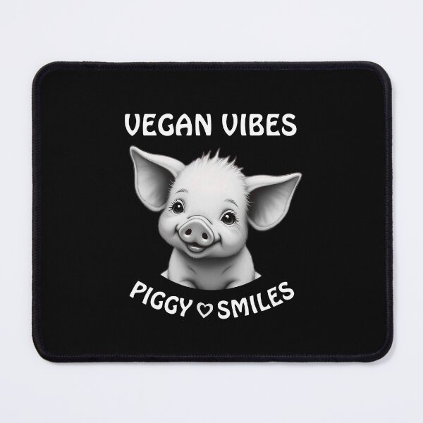 Item preview, Vegan Vibes Piggy Smiles, Baby Pig, Cute Animals, Vegan Tees, Animal Rights Shirts, designed and sold by karinasalwaszka.