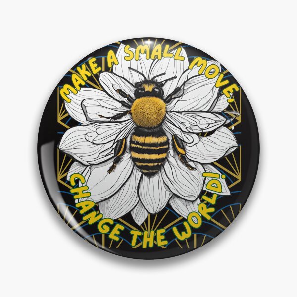 Item preview, Bee Honey Flower Change The World designed and sold by Design_Your_Day.