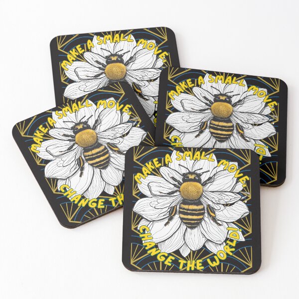 Item preview, Bee Honey Flower Change The World designed and sold by Design_Your_Day.