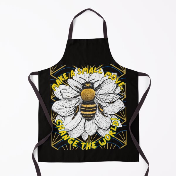 Item preview, Bee Honey Flower Change The World designed and sold by Design_Your_Day.