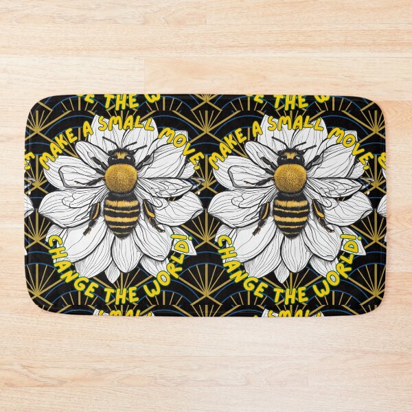 Item preview, Bee Honey Flower Change The World designed and sold by Design_Your_Day.