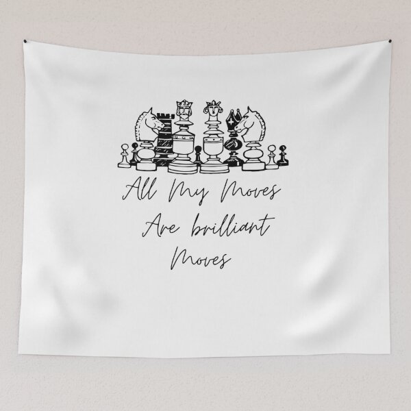 Item preview, All my Moves are brilliant Moves - Chess design designed and sold by casual-corner.