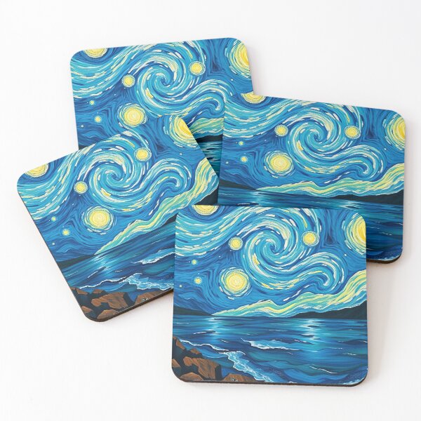 Item preview, The Infinite Dance of Stars and Ocean Waves designed and sold by ArtComixHaven.