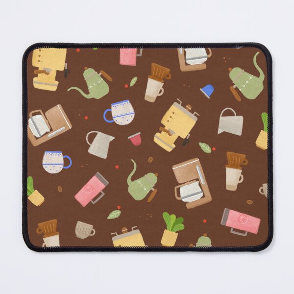 Item preview, Cute Coffee Machine Pattern designed and sold by JayKellyIllust.