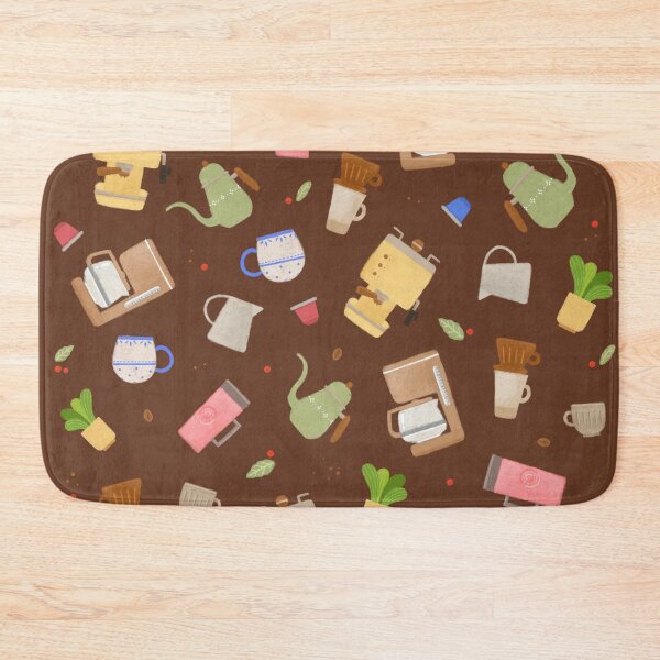 Item preview, Cute Coffee Machine Pattern designed and sold by JayKellyIllust.
