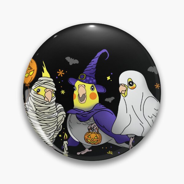 Item preview, Halloween Cockatiel - Cockatiel  dressed like ghost witch mummy designed and sold by FandomizedRose.