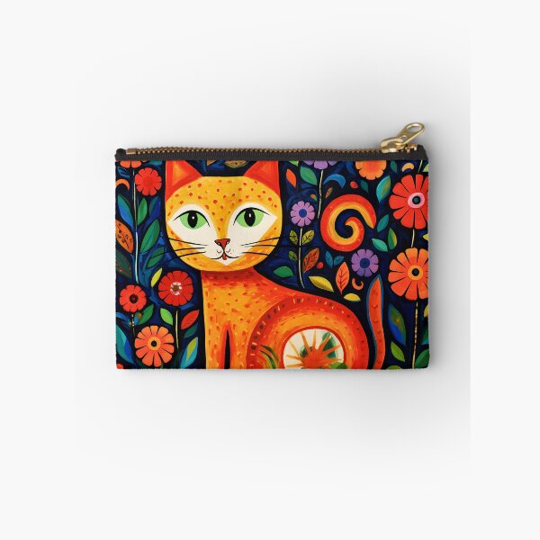 Item preview, Cat Naive Art, design geometric pattern illustration designed and sold by Gabi.Media.