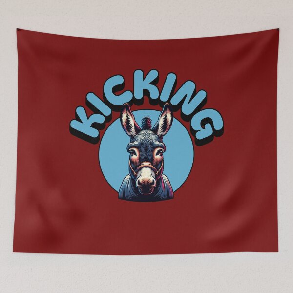 Item preview, Kicking Ass. Funny Donkey slogan  designed and sold by Shelmodine79.
