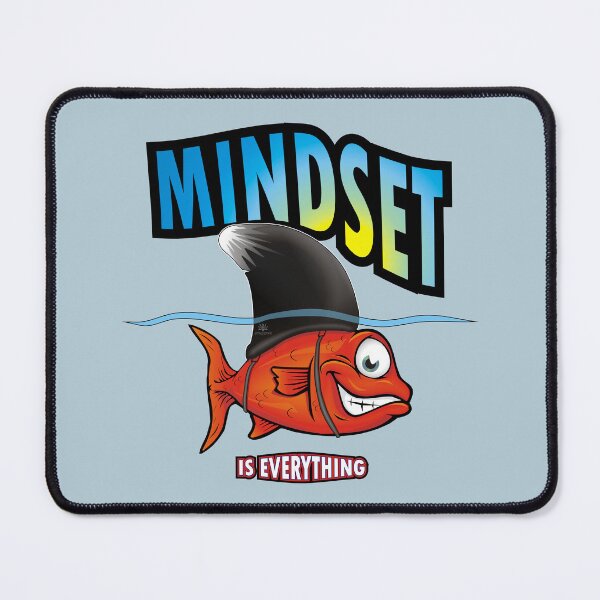 Item preview, Mindset is Everything Goldfish Shark Motivational funny designed and sold by studioss76.