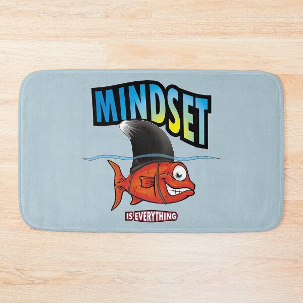 Item preview, Mindset is Everything Goldfish Shark Motivational funny designed and sold by studioss76.