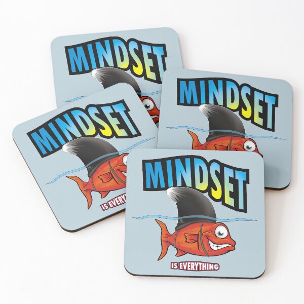 Item preview, Mindset is Everything Goldfish Shark Motivational funny designed and sold by studioss76.