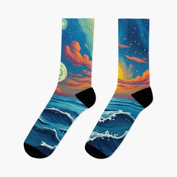 Item preview, Celestial Waves of Twilight designed and sold by ArtComixHaven.