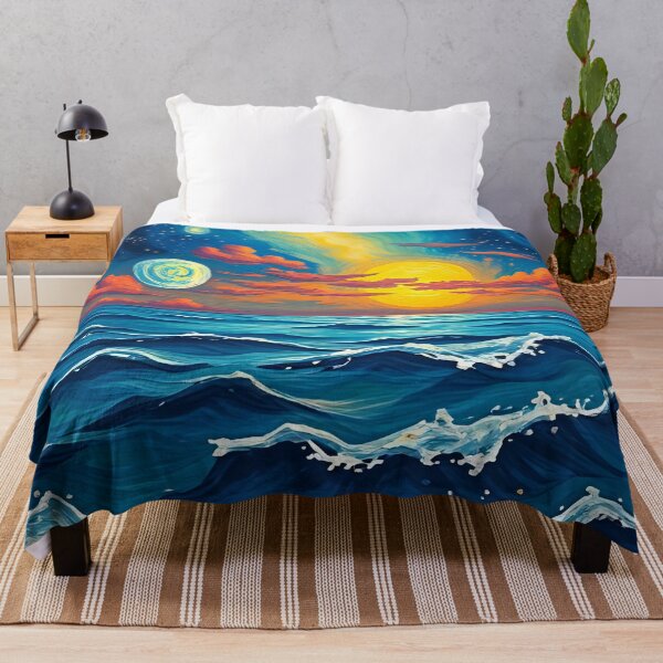 Item preview, Celestial Waves of Twilight designed and sold by ArtComixHaven.