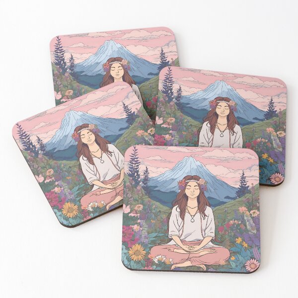 Item preview, Mountains Meditation designed and sold by BohoHaven09.