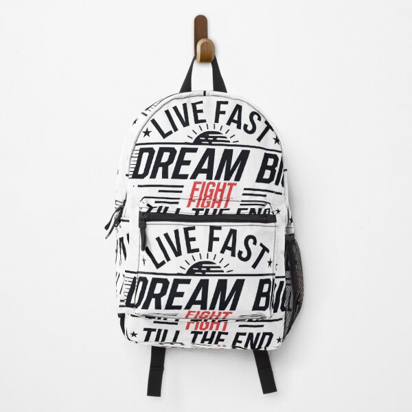 Item preview, "Live Fast, Dream Big, Fight Till the End - Motivational designed and sold by StyleSwitch.
