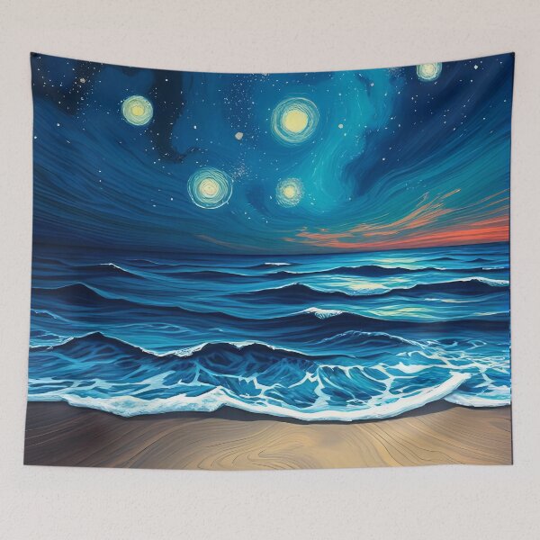 Item preview, Lunar Tides Beneath the Celestial Dance designed and sold by ArtComixHaven.