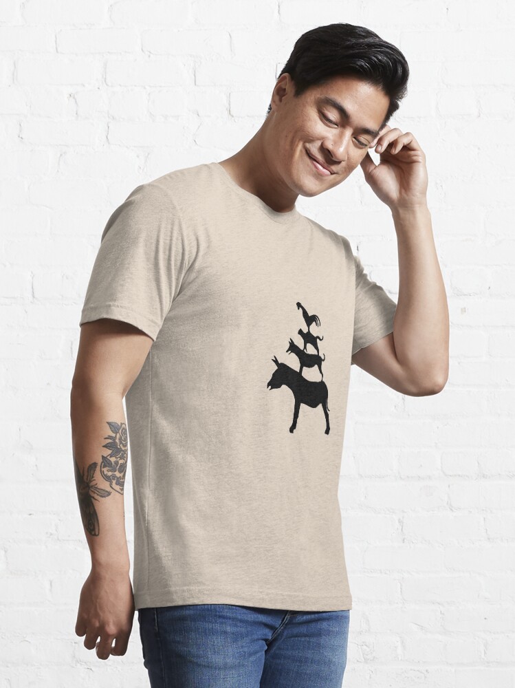 Thumbnail 3 of 7, Essential T-Shirt, The Town Musicians of Bremen (Die Bremer Stadtmusikanten) - light tees designed and sold by Andreas Koepke.