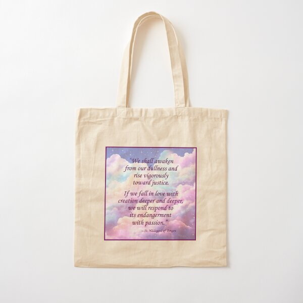 Vista previa del artículo con la obra «Cita de Santa Hildegarda de Bingen», diseñado y vendido por HippieLivysShop.